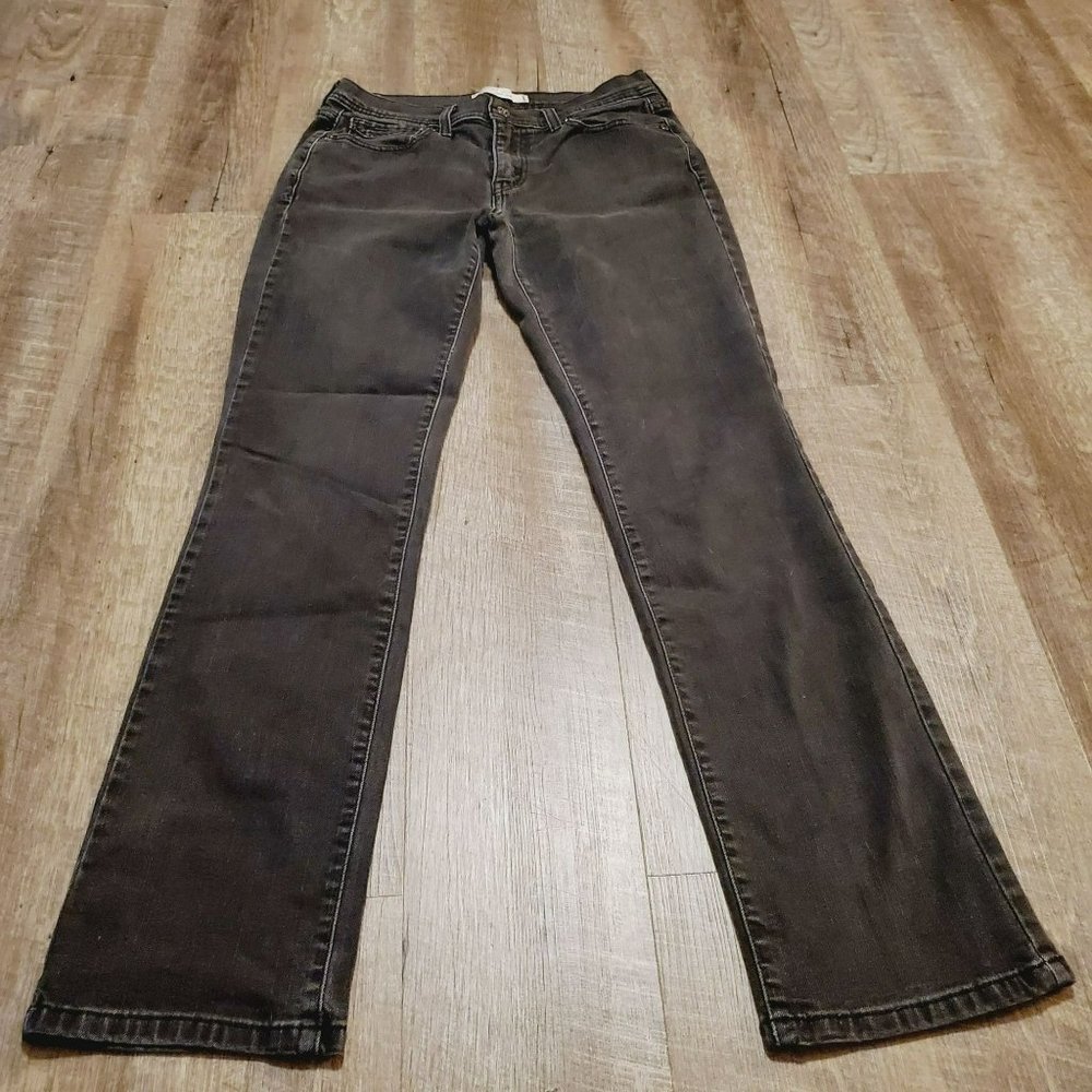 Levi's 505 Black Jeans Straight Leg Women's Juniors Size 4M Denim